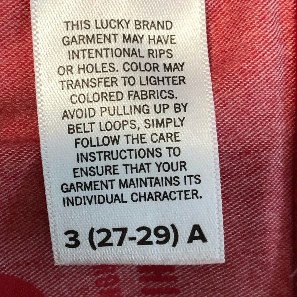 Lucky Brand UNI high rise boot Jeans size 3(27/29)